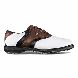 Scarpe Golf Footjoy Uomo Originals Spikes Bianche/Marroni Italia OJX150284